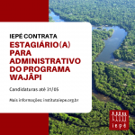 Iepé contrata: estagiário(a) para escritório de Macapá